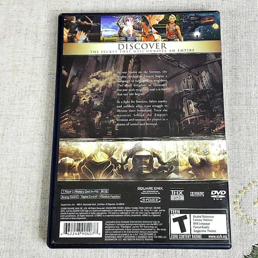 Playstation 2 Final Fantasy XII Full Set & Strategy Guide EUC